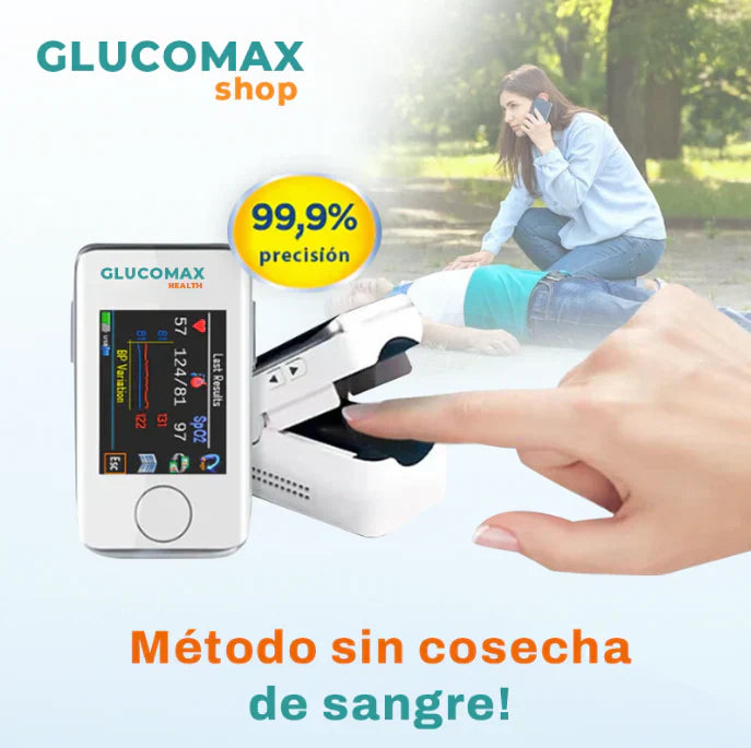 Oximetro Digital Medidor Láser - GlucoMax [PRECISIÓN DEL 99,9%] - NOVEDAD EN EQUADOR